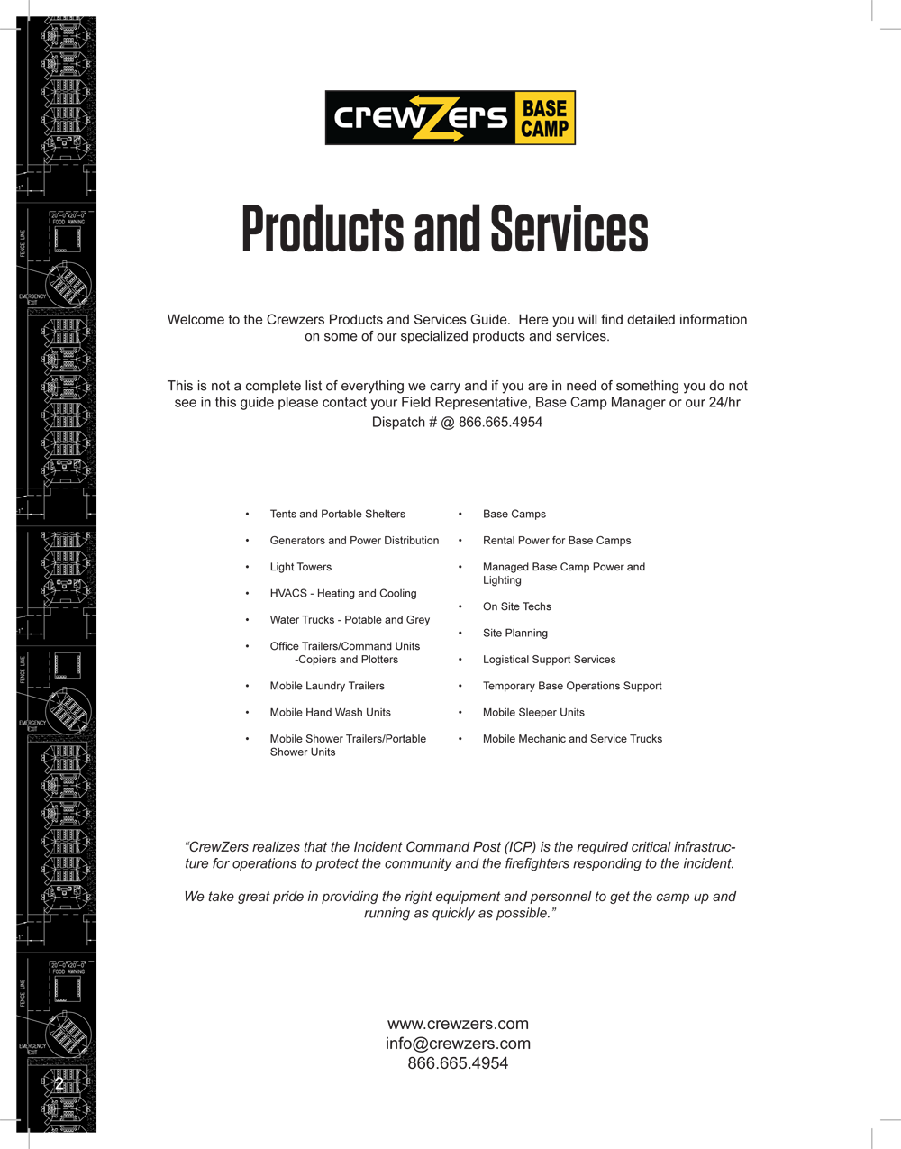 Crewzers Products and Services